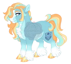 Size: 2986x2700 | Tagged: safe, artist:gigason, derpibooru import, oc, oc:inner strength, unofficial characters only, earth pony, pony, image, male, obtrusive watermark, offspring, parent:rockhoof, parent:starlight glimmer, png, simple background, solo, stallion, transparent background, unshorn fetlocks, watermark