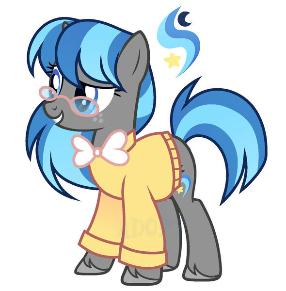 Size: 1280x1301 | Tagged: safe, artist:vi45, derpibooru import, oc, pony, unicorn, clothes, female, glasses, image, jpeg, mare, simple background, solo, sweater, white background