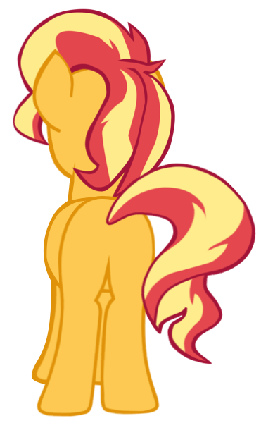 Size: 371x600 | Tagged: safe, artist:benpictures1, ponerpics import, ponybooru import, sunset shimmer, pony, unicorn, cute, female, image, inkscape, mare, png, shimmerbetes, simple background, solo, transparent background, vector