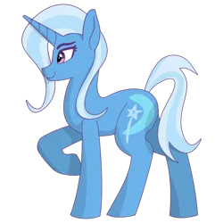 Size: 800x800 | Tagged: safe, artist:kujivunia, derpibooru import, trixie, pony, unicorn, colored, female, flat colors, image, mare, png, simple background, simple shading, slim, solo, transparent background, wip