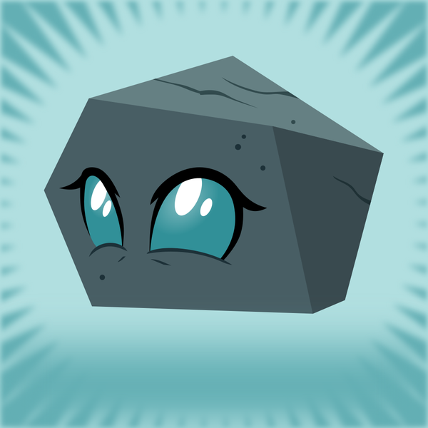 Size: 1024x1024 | Tagged: safe, anonymous editor, artist:frownfactory, derpibooru import, edit, ocellus, changedling, changeling, derpibooru, uprooted, .svg available, caption, disguise, disguised changeling, eye, eyes, female, image, meta, png, rock, rockellus, solo, spoilered image joke, template, text, vector