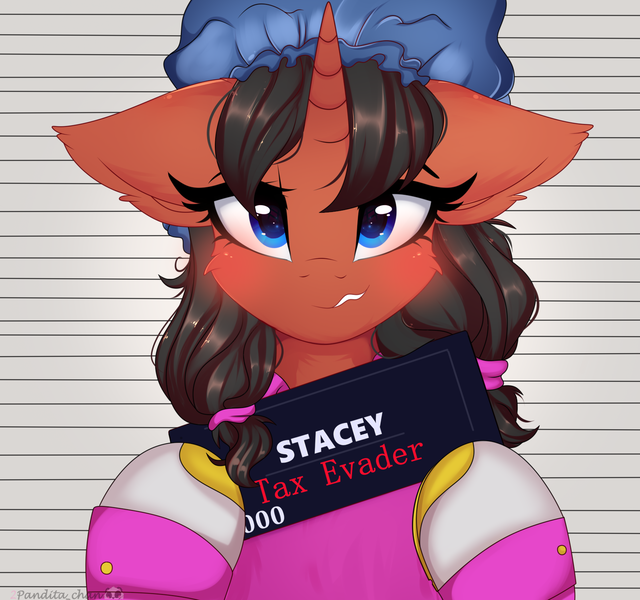 Size: 1600x1500 | Tagged: safe, artist:2pandita, derpibooru import, oc, pony, unicorn, female, image, mare, mugshot, png, solo