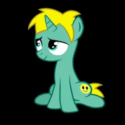 Size: 828x828 | Tagged: safe, artist:taranza23, derpibooru import, ponified, pony, unicorn, black background, butters, colt, cute, foal, image, jpeg, male, simple background, sitting, solo, south park