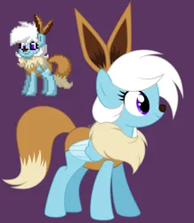 Size: 3000x3440 | Tagged: safe, artist:feather_bloom, derpibooru import, oc, eevee, pegasus, pony, pony town, clothes, costume, halloween, halloween costume, holiday, image, nightmare night, png, pokémon, simple background, solo