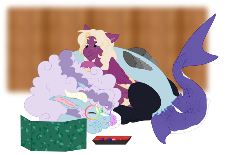 Size: 1280x854 | Tagged: safe, artist:itstechtock, derpibooru import, oc, oc:tech tock, unofficial characters only, draconequus, pegasus, pony, glasses, image, png