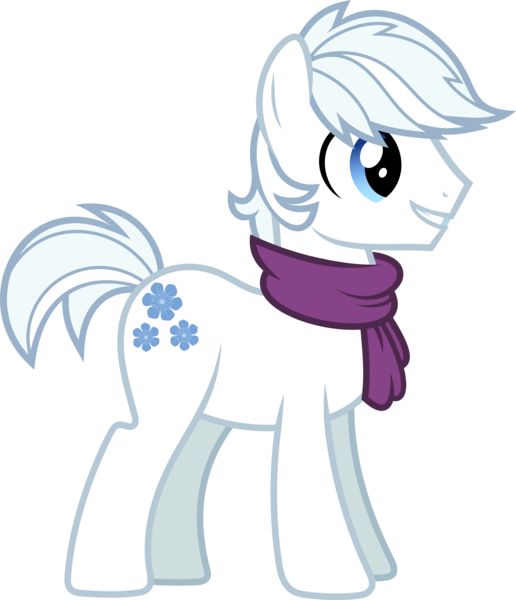 Size: 5688x6611 | Tagged: safe, artist:starryshineviolet, derpibooru import, double diamond, earth pony, pony, to where and back again, absurd resolution, clothes, image, male, png, scarf, simple background, smiling, solo, stallion, transparent background, vector