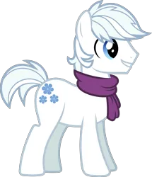 Size: 5688x6611 | Tagged: safe, artist:starryshineviolet, derpibooru import, double diamond, earth pony, pony, to where and back again, absurd resolution, clothes, image, male, png, scarf, simple background, smiling, solo, stallion, transparent background, vector