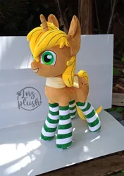 Size: 677x961 | Tagged: safe, derpibooru import, oc, alicorn, earth pony, original species, pegasus, plush pony, pony, unicorn, my little pony: pony life, commission, image, photo, plushie, png, solo