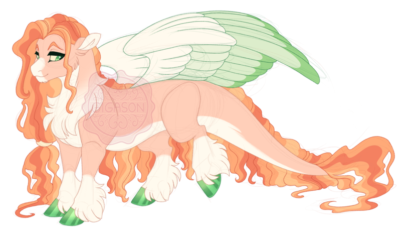Size: 4500x2700 | Tagged: safe, artist:gigason, derpibooru import, oc, oc:grenadine, draconequus, hybrid, colored, concave belly, countershading, female, high res, image, interspecies offspring, magical gay spawn, obtrusive watermark, offspring, pale belly, parent:big macintosh, parent:discord, parents:discomac, png, simple background, sketch, solo, transparent background, watermark