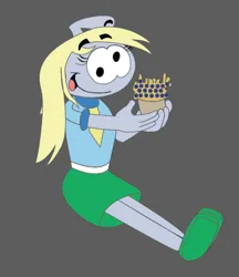 Size: 392x454 | Tagged: safe, artist:polorenzielephant, derpibooru import, derpy hooves, ditzy doo, cross-eyed, cute, food, image, muffin, png, snork, snorkified, snorks