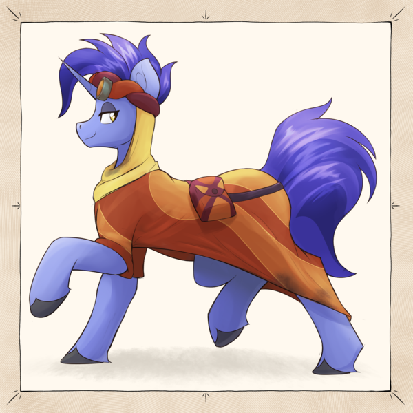 Size: 4560x4560 | Tagged: safe, artist:czu, derpibooru import, hoo'far, pony, unicorn, goggles, image, male, png, stallion