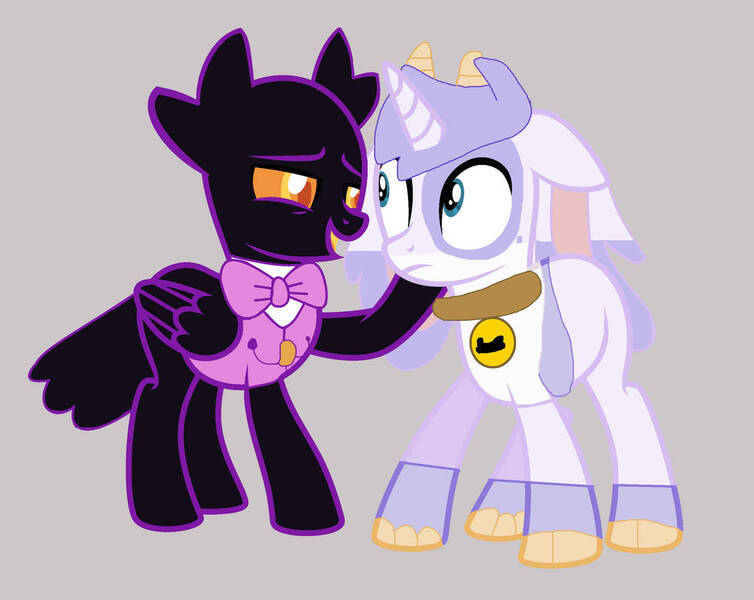 Size: 1002x797 | Tagged: safe, artist:princessmichelle431, ponified, pegasus, pony, unicorn, barnaby, billie, billie bust up, female, genderfluid, male, mare, non binary, stallion