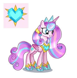 Size: 1409x1421 | Tagged: safe, artist:doraeartdreams-aspy, artist:elementbases, derpibooru import, princess flurry heart, alicorn, pony, base used, crown, female, hoof shoes, image, jewelry, mare, older, older flurry heart, peytral, png, princess shoes, regalia, simple background, solo, transparent background