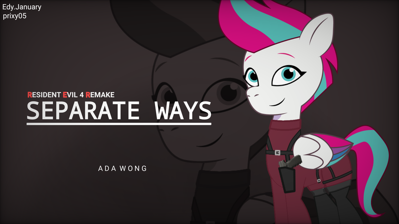 Size: 1920x1080 | Tagged: safe, artist:edy_january, artist:prixy05, derpibooru import, editor:edy_january, zipp storm, pegasus, pony, g5, my little pony: tell your tale, ada wong, agent, blacktail, dark background, dx.45, gun, handgun, image, parody, pistol, png, reference, reference sheet, resident evil 4, resident evil 4 remake, simple background, solo, sperate ways, tactical, tactical pony, vector used, wallpaper, weapon