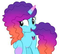 Size: 5293x4850 | Tagged: safe, artist:ejlightning007arts, derpibooru import, pony, unicorn, g5, my little pony: make your mark, my little pony: tell your tale, cute, freckles, g4, g5 to g4, generation leap, gradient mane, happy, image, misty brightdawn, mistybetes, png, rebirth misty, shy, simple background, solo, transparent background, vector