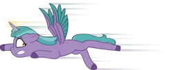 Size: 2202x897 | Tagged: safe, artist:equestriaexploration, derpibooru import, alicorn, pony, g5, flying, image, magic, misleading thumbnail, png, shiny sparks, simple background, solo, transparent background