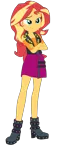 Size: 1900x4571 | Tagged: safe, artist:gmaplay, derpibooru import, sunset shimmer, equestria girls, equestria girls series, holidays unwrapped, spoiler:eqg series (season 2), bedroom eyes, cute, image, o come all ye squashful, png, shimmerbetes, simple background, solo, transparent background