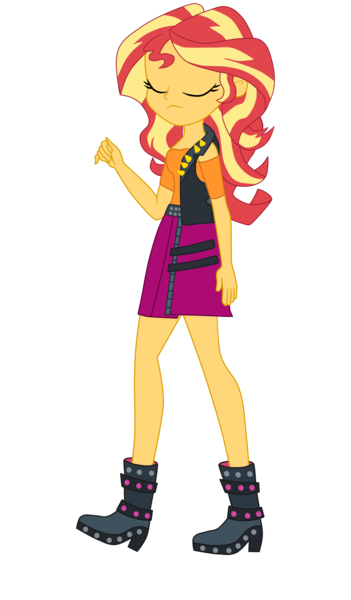 Size: 2500x4270 | Tagged: safe, artist:gmaplay, derpibooru import, sunset shimmer, equestria girls, equestria girls series, forgotten friendship, image, png, simple background, solo, sunset shimmer day, transparent background, walking
