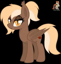 Size: 1055x1111 | Tagged: safe, artist:r4hucksake, derpibooru import, oc, oc:brownie bite, unofficial characters only, bat pony, pony, black background, female, image, jpeg, mare, simple background, solo