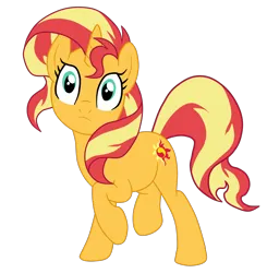 Size: 1856x1897 | Tagged: safe, artist:gmaplay, derpibooru import, sunset shimmer, pony, unicorn, equestria girls, equestria girls series, forgotten friendship, cute, image, png, shimmerbetes, solo, sunset shimmer day, vector