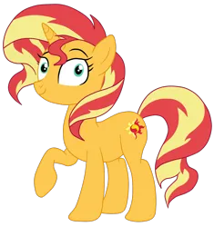Size: 1982x2105 | Tagged: safe, artist:gmaplay, derpibooru import, sunset shimmer, pony, unicorn, equestria girls, mirror magic, spoiler:eqg specials, cute, gmaplay, image, png, shimmerbetes, solo, sunset shimmer day