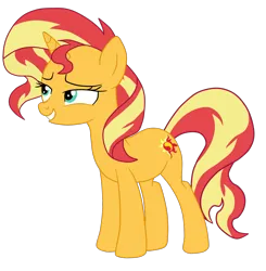 Size: 1985x2028 | Tagged: safe, artist:gmaplay, derpibooru import, sunset shimmer, pony, unicorn, equestria girls, equestria girls series, spring breakdown, spoiler:eqg series (season 2), cute, image, png, shimmerbetes, solo, sunset shimmer day