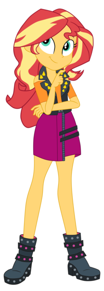 Size: 2013x5590 | Tagged: safe, artist:gmaplay, derpibooru import, sunset shimmer, human, a fine line, equestria girls, equestria girls series, boots, clothes, cute, female, image, png, shimmerbetes, shoes, simple background, solo, sunset shimmer day, thinking, transparent background