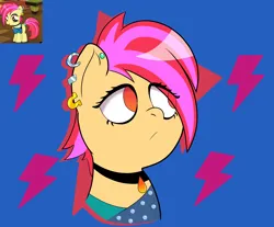 Size: 6000x4961 | Tagged: safe, artist:realgero, derpibooru import, screencap, apple bloom, earth pony, pony, ear piercing, gameloft, image, jewelry, necklace, no pupils, piercing, png, simple background