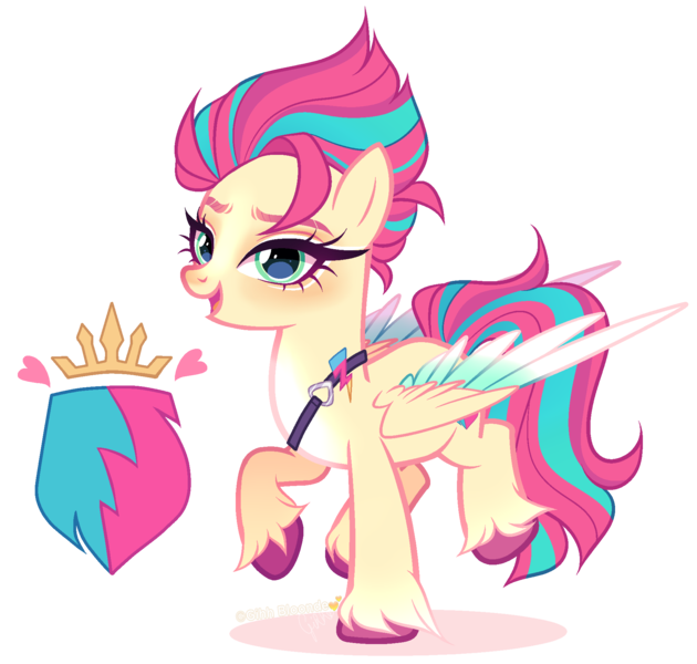 Size: 1890x1801 | Tagged: safe, artist:gihhbloonde, derpibooru import, oc, unnamed oc, unofficial characters only, pegasus, pony, colored hooves, colored wings, colored wingtips, eyeshadow, female, folded wings, gradient legs, gradient wings, green eyes, image, looking at you, makeup, mare, offspring, open mouth, pale belly, parent:hitch trailblazer, parent:zipp storm, parents:hitchzipp, pegasus oc, png, raised hoof, simple background, smiling, solo, transparent background, unshorn fetlocks, wings