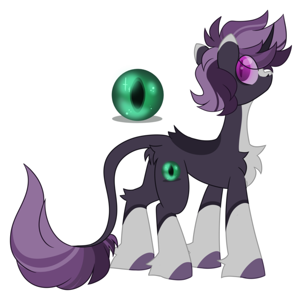 Size: 5069x5184 | Tagged: safe, artist:crazysketch101, derpibooru import, enderman, pony, unicorn, image, leonine tail, minecraft, png, tail