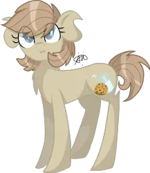 Size: 1220x1407 | Tagged: safe, artist:gallantserver, derpibooru import, oc, oc:praline, earth pony, pony, female, image, mare, offspring, parent:derpy hooves, parent:feather bangs, png, simple background, solo, transparent background