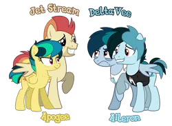 Size: 6150x4502 | Tagged: source needed, safe, anonymous artist, derpibooru import, oc, oc:aileron, oc:apogee, oc:delta vee, oc:jet stream, unofficial characters only, pegasus, pony, absurd resolution, alternate universe, angry, bedroom eyes, brother, brother and sister, chest fluff, cigarette, cigarette holder, clothes, family, family photo, father and child, father and daughter, father and mother, father and son, female, flag, folded wings, freckles, frown, g4, grin, happy, image, logo, looking, looking at each other, looking at someone, male, mare, metallica, mother and child, mother and daughter, mother and father, mother and son, name, nervous, nervous grin, parent and child, pegasus oc, png, pocket, seductive look, shirt, show accurate, siblings, simple background, sister, smiling, spread wings, stallion, standing, t-shirt, teeth, text, transparent background, twins, vector, wall of tags, wings