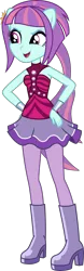 Size: 1280x4108 | Tagged: safe, artist:ajosterio, derpibooru import, screencap, sunny flare, human, dance magic, equestria girls, spoiler:eqg specials, cute, eyeshadow, female, hand on hip, image, makeup, png, ponied up, simple background, solo, transparent background