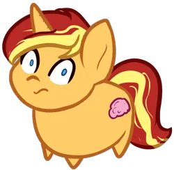 Size: 849x830 | Tagged: safe, artist:those kids in the corner, derpibooru import, part of a set, sunset shimmer, alternate cutie mark, brain, chibi, female, horrified, image, looking at you, organs, png, simple background, solo, solo female, transparent background