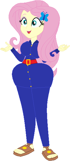 Size: 242x559 | Tagged: safe, artist:sturk-fontaine, derpibooru import, fluttershy, human, equestria girls, base used, breasts, busty fluttershy, image, png, sandals, simple background, solo, violet beauregarde, white background, wide hips