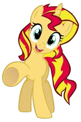 Size: 535x800 | Tagged: safe, artist:benpictures1, ponerpics import, ponybooru import, sunset shimmer, pony, unicorn, cute, female, image, inkscape, mare, png, shimmerbetes, simple background, solo, transparent background, vector