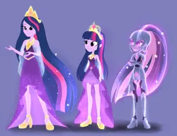 Size: 3350x2588 | Tagged: safe, artist:nightglowfan, derpibooru import, princess twilight 2.0, twilight sparkle, twilight sparkle (alicorn), alicorn, human, equestria girls, the last problem, female, image, nightmare twilight, nightmarified, older, older twilight, png, princess