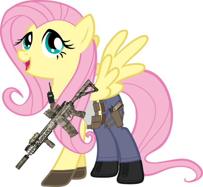 Size: 2844x2625 | Tagged: safe, artist:edy_january, derpibooru import, edit, vector edit, fluttershy, pegasus, pony, armor, assault rifle, body armor, boots, call of duty, call of duty: modern warfare 2, clothes, denim, gloves, gun, handgun, hk416, image, jeans, long pants, m1911, military, military pony, operator, pants, pistol, png, rifle, shirt, shoes, simple background, soldier, soldier pony, solo, special forces, tactical, tactical pony, tactical vest, tanktop, task forces 141, transparent background, vector, vest, weapon