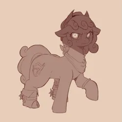 Size: 603x603 | Tagged: safe, artist:cold-blooded-twilight, derpibooru import, oc, oc:quickdraw, earth pony, pony, angry, boots, clothes, commissioner:dhs, cowboy hat, crying, curly mane, curly tail, freckles, glare, glow, glowing eyes, hat, hoof ring, image, png, scarf, shadow, shoes, simple background, sketch, standing, tail