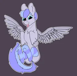 Size: 5832x5765 | Tagged: safe, artist:dsksh, derpibooru import, oc, oc:discoordination, unofficial characters only, pegasus, pony, :p, clothes, image, male, pegasus oc, pegasus wings, png, simple background, socks, spread wings, stallion, striped socks, tail, tongue out, two toned mane, two toned tail, wings
