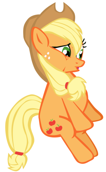 Size: 914x1484 | Tagged: safe, artist:benpictures1, part of a set, ponerpics import, ponybooru import, applejack, earth pony, pony, maud pie (episode), applejack's hat, clothes, cowboy hat, cute, female, hat, image, inkscape, jackabetes, mare, png, simple background, transparent background, vector