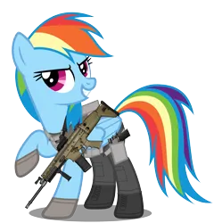Size: 2545x2651 | Tagged: safe, artist:edy_january, derpibooru import, edit, vector edit, rainbow dash, pegasus, pony, armor, assault rifle, body armor, boots, call of duty, call of duty: modern warfare 2, call of duty: warzone, clothes, fn scar, gloves, gun, handgun, image, m1911, military, military pony, military uniform, operator, pistol, png, rifle, scar l, scout, shoes, simple background, soldier, soldier pony, solo, special forces, tactical, tactical vest, tanktop, task forces 141, transparent background, uniform, united states, vector, vest, weapon