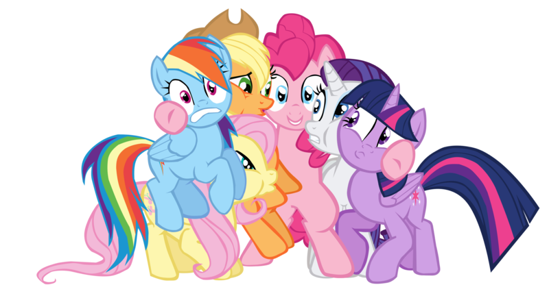 Size: 3004x1632 | Tagged: safe, artist:benpictures1, part of a set, ponerpics import, ponybooru import, applejack, fluttershy, pinkie pie, rainbow dash, rarity, twilight sparkle, twilight sparkle (alicorn), alicorn, earth pony, pegasus, unicorn, maud pie (episode), cute, dashabetes, diapinkes, image, jackabetes, mane six, png, raribetes, shyabetes, simple background, transparent background, vector