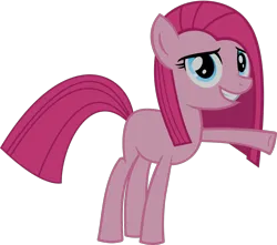 Size: 1008x891 | Tagged: safe, artist:retroponybro, derpibooru import, pinkie pie, full body, image, inkscape, looking at you, pinkamena diane pie, png, simple background, smiling, teenager, transparent background, vector, younger