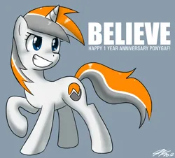 Size: 950x860 | Tagged: safe, artist:johnjoseco, derpibooru import, oc, oc:belle eve, unofficial characters only, pony, unicorn, 2012, image, jpeg, neogaf, old art, ponygaf, raised hoof, simple background, solo