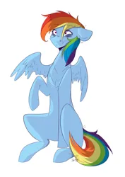 Size: 2507x3541 | Tagged: safe, artist:jorge-styx, derpibooru import, rainbow dash, pegasus, pony, floppy ears, image, png, simple background, solo, white background