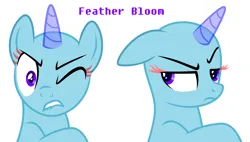 Size: 4548x2585 | Tagged: safe, artist:feather_bloom, derpibooru import, pony, base, cringing, frown, grumpy, image, ms paint, one eye closed, png, simple background, upset, wink