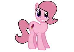 Size: 1180x820 | Tagged: safe, derpibooru import, oc, oc:chilly delight, unofficial characters only, earth pony, base used, earth pony oc, happy, image, pink coat, pink mane, pink tail, png, purple eyes, simple background, solo, tail, transparent background