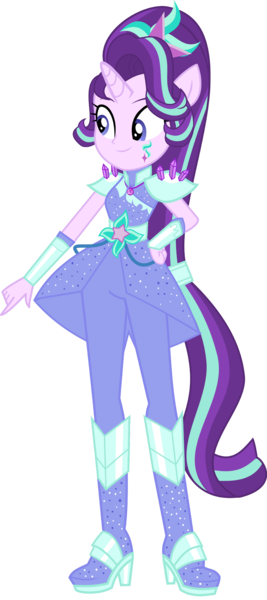 Size: 1280x2873 | Tagged: safe, artist:aledurano, derpibooru import, starlight glimmer, equestria girls, boots, clothes, crystal guardian, high heel boots, image, png, shoes, simple background, solo, transparent background