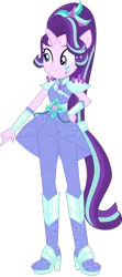 Size: 1280x2873 | Tagged: safe, artist:aledurano, derpibooru import, starlight glimmer, equestria girls, boots, clothes, crystal guardian, high heel boots, image, png, shoes, simple background, solo, transparent background